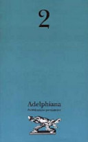 Copertina  Adelphiana 2 : pubblicazione permanente